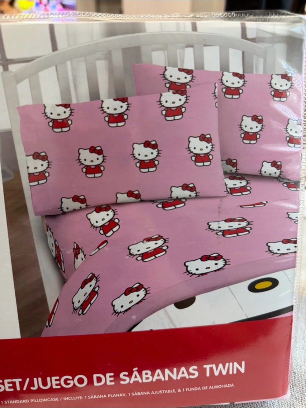Hello Kitty Pink Bedding Sheet Set - Iconic Sanrio Design